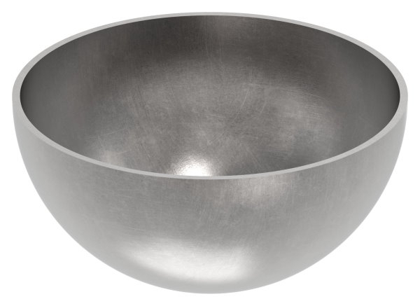 Halbhohlkugel Ø 100 mm - glatt - Stahl S235JR- roh-30-2781.8