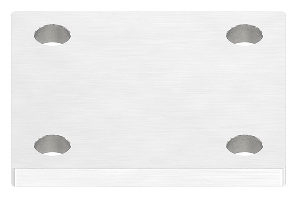Ankerplatte Masse- 100 x 100 x 8 mm mit 4 Bohrungen á Ø 13 mm V2A-11-2211-8.4