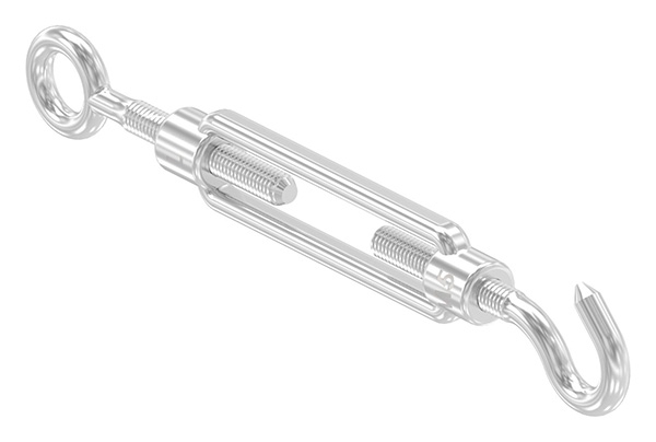 Spannschloss - M5 - Oese-Haken - mit Links-Rechtsgewinde - V4A-11-2956.1