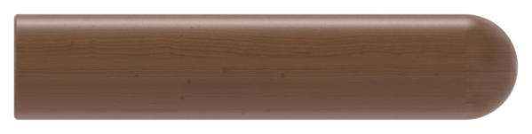 Holzhandlauf Mahagoni Ø 42mm- Laenge 200mm- lackiert-88-11HHM.MAH42