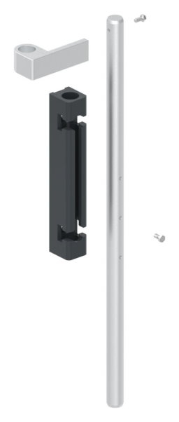 Bodenriegel mit Laenge 490mm- zum Anschrauben- RAL 7016-88-1156710-ALU.7016