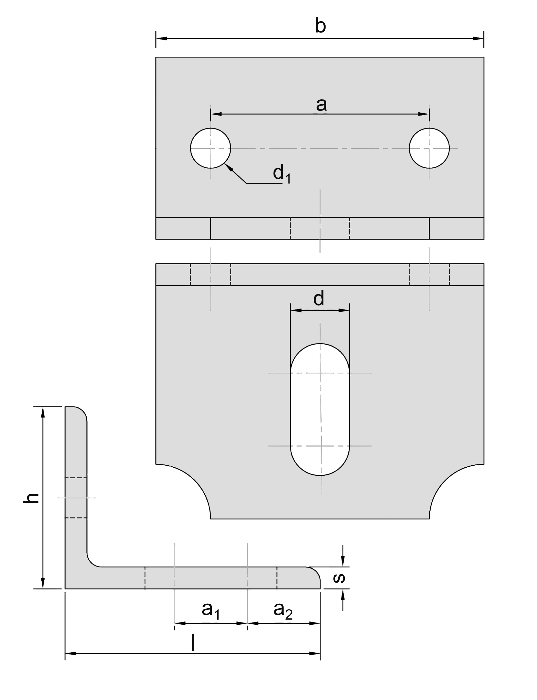 Einfachkonsole Groesse 3 fuer Schienenstrang MEA 10335330-60-0031.7