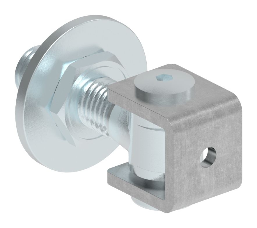 with a weld-on plate