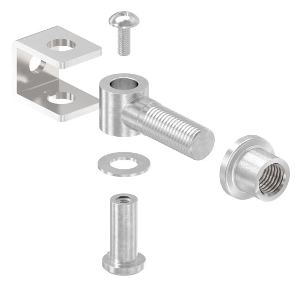 Torband M16 Edelstahl V2A verstellbar zum Anschweissen - rostfrei - langlebig-11-3581.4