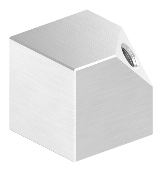 Wuerfel 30x30 mm Vollmaterial mit Gewinde M8 V2A-11-2590.4