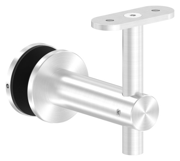 Handlaufhalter fuer Glas mit Halteplatte fuer flachen Anschluss V2A-11-2060.4