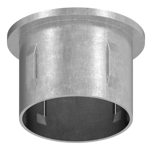 Stahlstopfen flach - fuer Rundrohr Ø 42-4x3-0-3-5 mm - Stahl S235JR- roh-30-2909.8