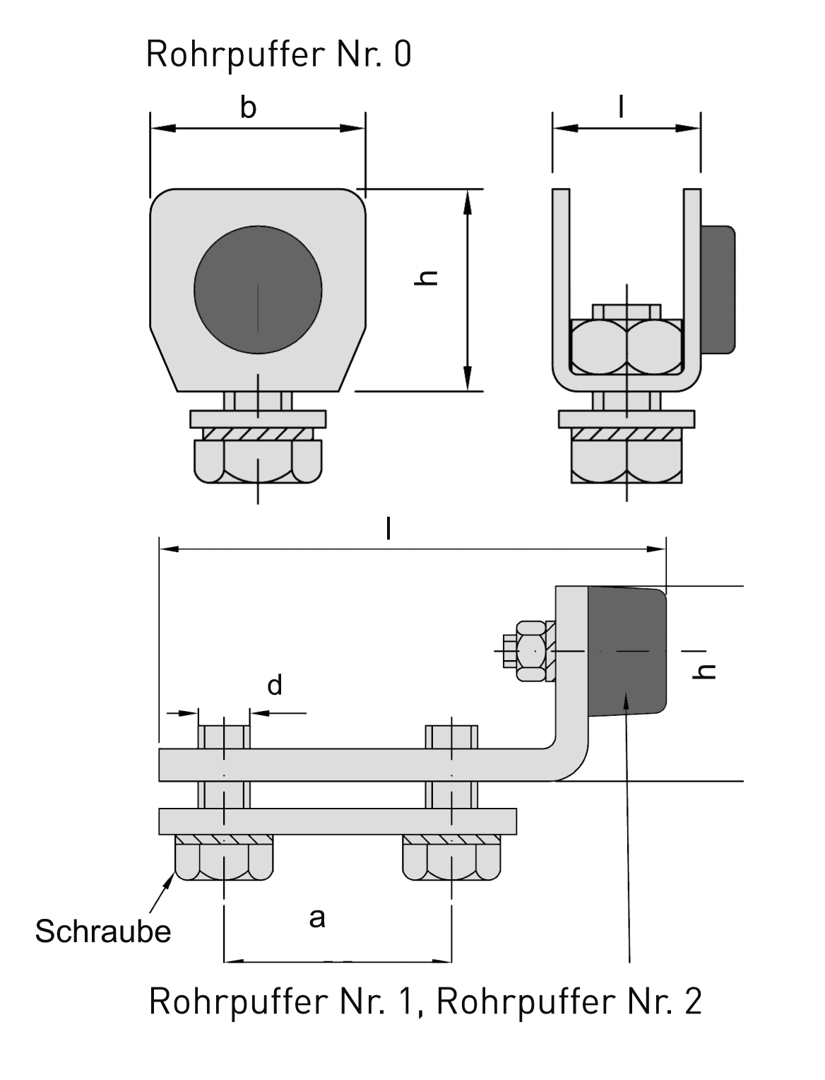 Rohrpuffer Groesse 0 MEA 10330823-60-0076.7