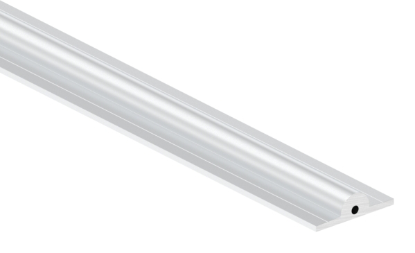 Laufschiene Aluminium Ø 19 mm L = 3000 mm zum Aufschrauben ohne Senkbohrungen-88-1110201905-ALU.3M