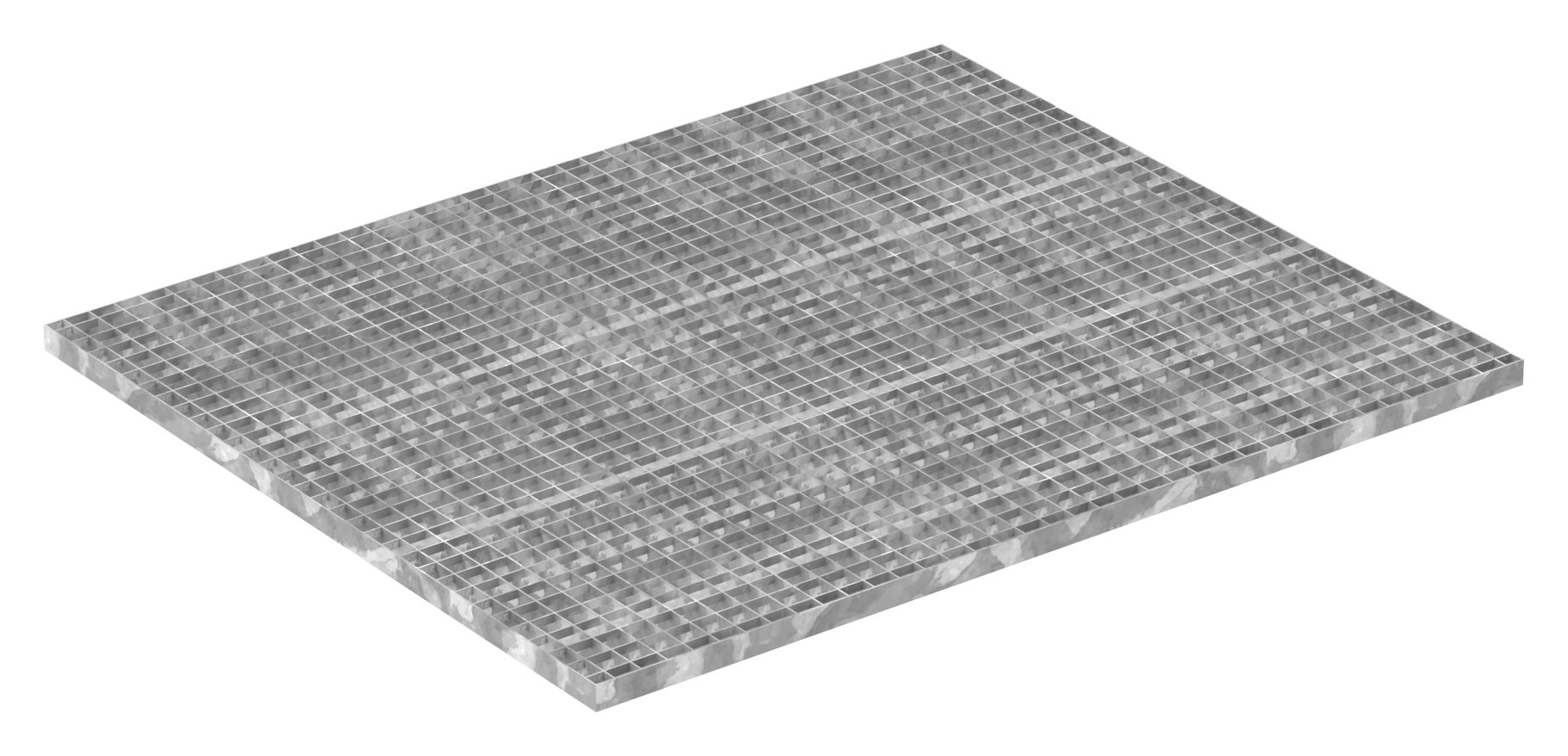 Industrie-Gitterrost - Masse- 1000x1200 mm; 30-30 mm; 30-2 mm - S235JR -St37-2- im Vollbad feuerverzinkt-21-10012030302.7