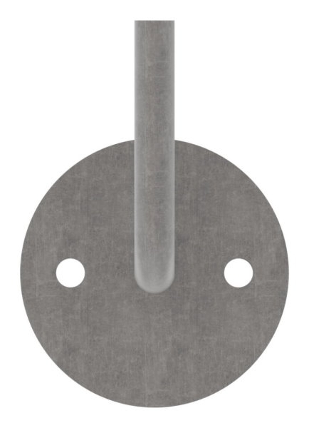 Handlauftraeger Stahl roh Ronde Ø 80 x 6 mm Buegel Ø 12 mm zum Anschweissen-88-1150224.ST