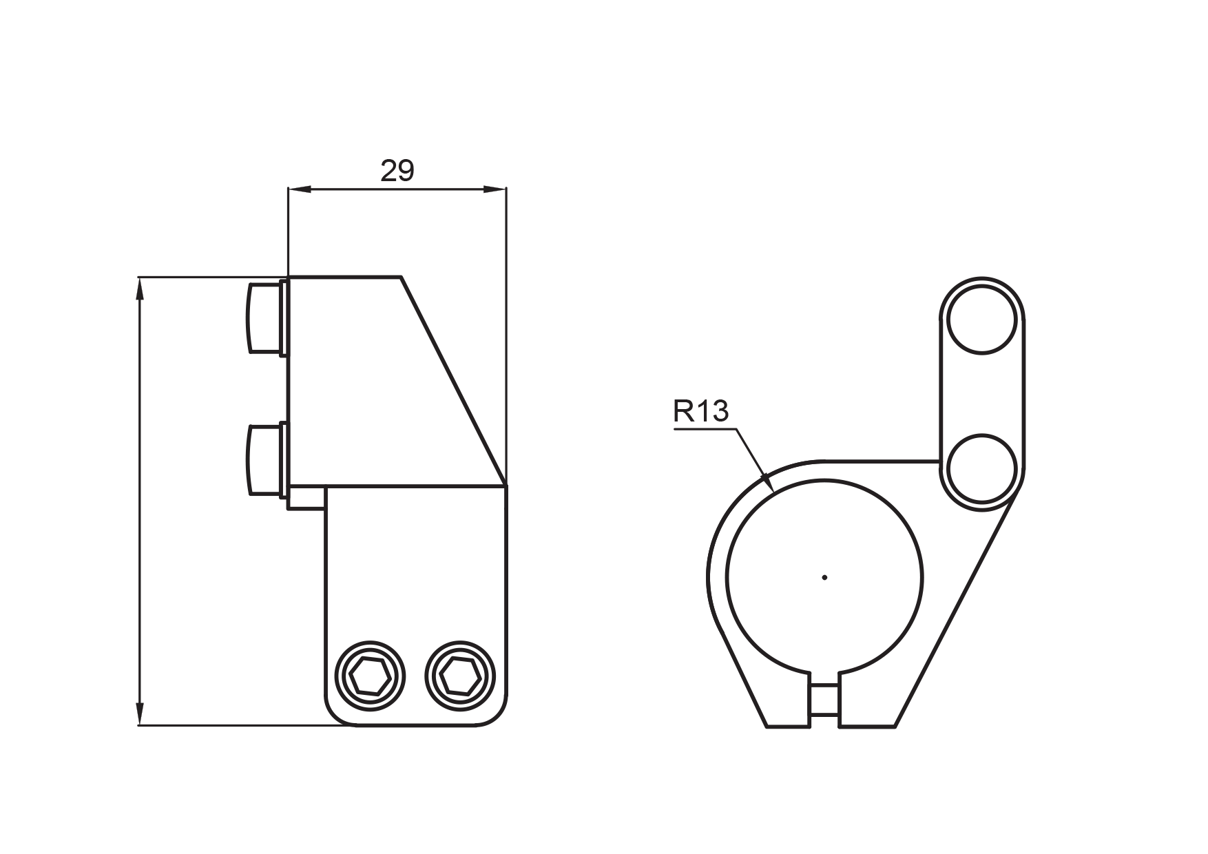 Edelstahl Soft Close Stopper fuer Glasschiebetuer Laufschiene rechts-89-11GSP9100A6L-A.4