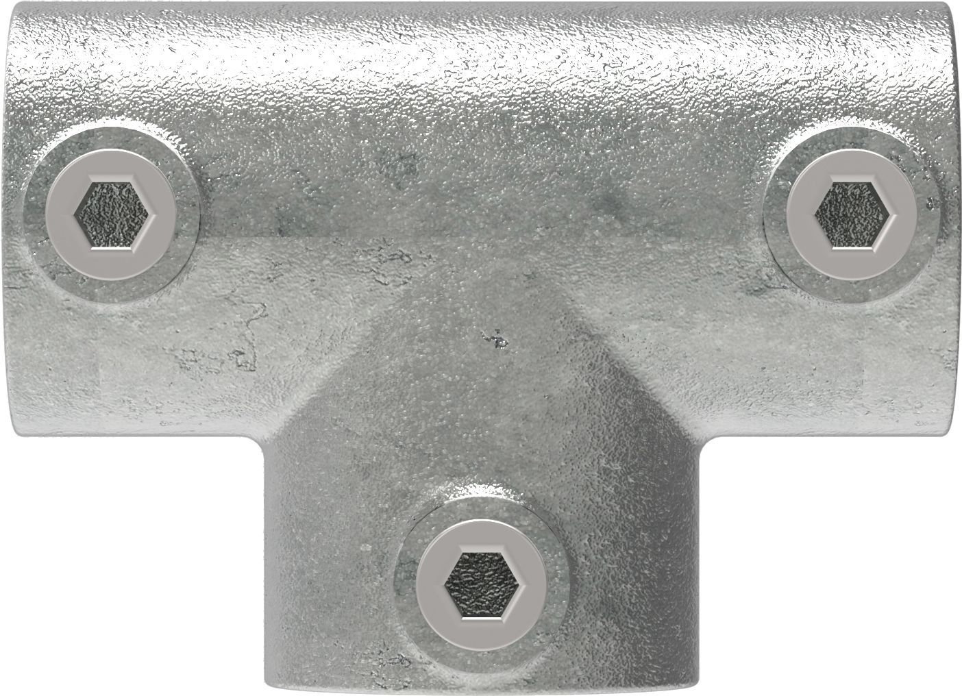 Rohrverbinder - T-Stueck lang - 104S17 - 17-2 mm - 3-8- - Feuerverzinkt u. Elektrogalvanisiert-104S17