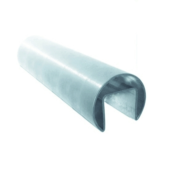 Nutrohr Edelstahl AISI 316 L 5000 mm D 48-3x1-5 mm Nut 27 mm fuer Glasgelaender-89-11A146920048-A.4
