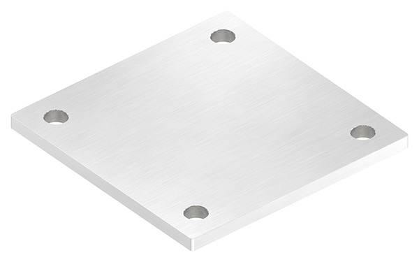Ankerplatte Masse- 150 x 150 x 8 mm mit 4 Bohrungen á Ø 14 mm V2A-11-2213-8.4