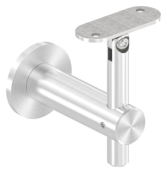Handlaufhalter V2A Wandabstand 80 mm Ronde Ø 50 mm Gelenk flach-11-2066.4