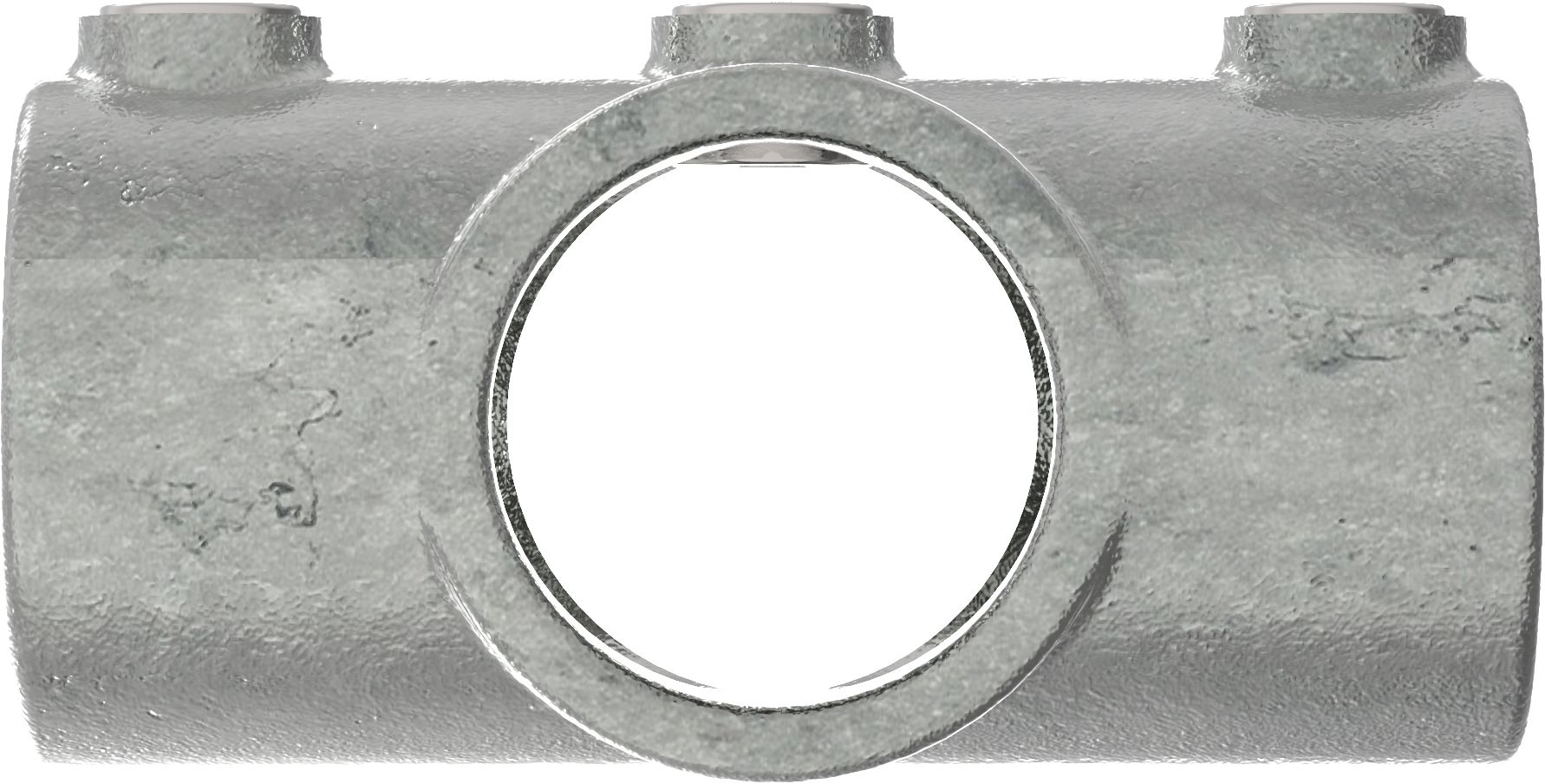 Rohrverbinder - Kreuzstueck durchgehend - 119B34 - 33-7 mm - 1- - Feuerverzinkt u. Elektrogalvanisiert-119B34