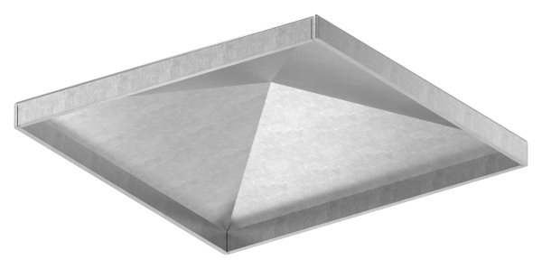 Pfeilerbedecker - fuer Quadratrohr - Masse- 120x120 mm - Stahl S235JR- roh-30-2456.8