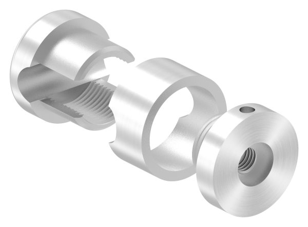 BRENK-fix® Grundhalter fuer Staebe Ø 10mm- ALU-88-11BR-R10M8.ALU