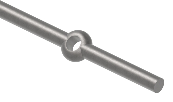 Lochleiste mit Rundloch Material- Ø 18 mm Laenge- 2000 mm Stahl -Roh- S235JR-30-1606.8