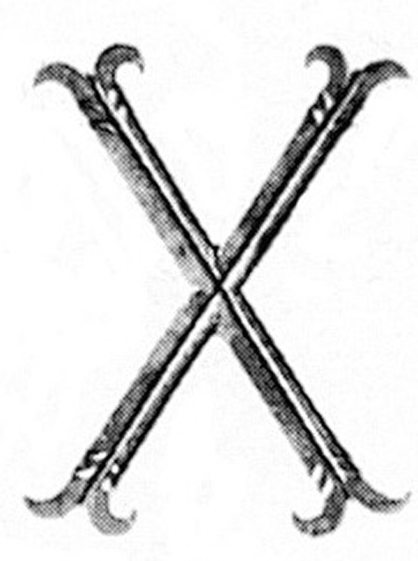 Buchstabe X - Gross - 180x100 mm - Stahl -Roh- S235JR-30-3143.8