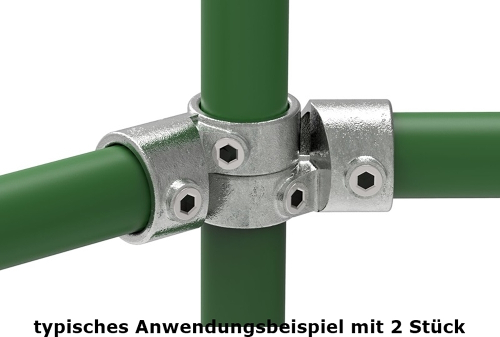 Rohrverbinder - Winkelgelenk verstellbar - 1 Stueck - 148D48 - 48-3 mm - 1 1-2- - Feuerverzinkt u. Elektrogalvanisiert-148D48
