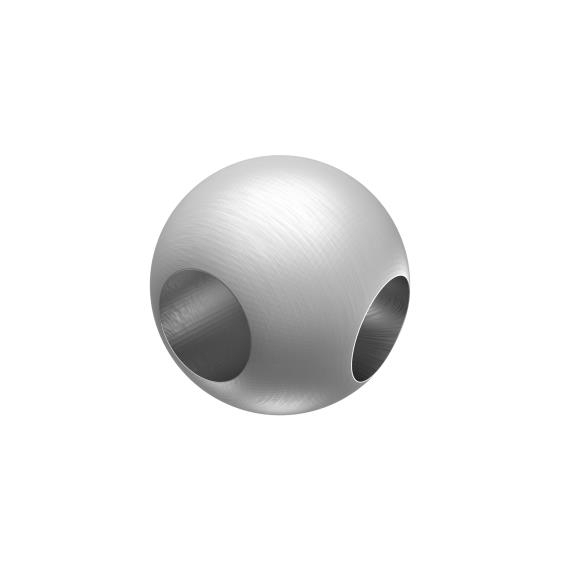 Eckverbinder Edelstahl AISI 304 fuer Ø 10 mm Staebe- Ø 25 mm- geschliffen-89-11A0220210-A.4