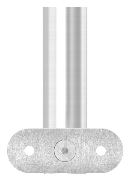 Handlaufhalter hoehenverstellbar und Halteplatte fuer flachen Anschluss V2A-11-2052.4