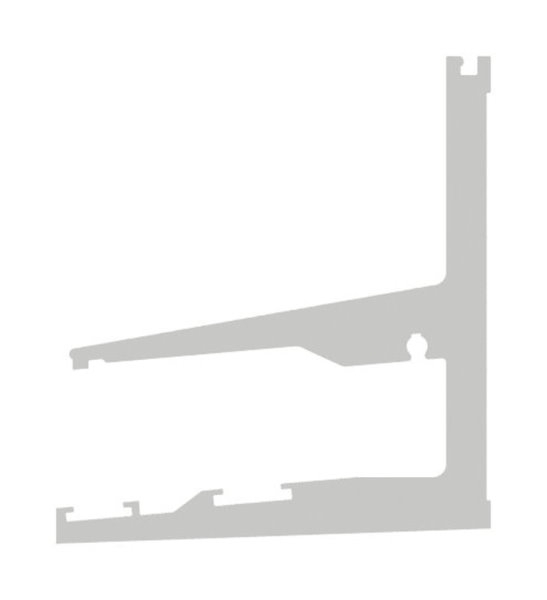 Vordachprofil Aluminium L = 3000 mm roh mit ETA-88-11VDE-3000.ROH