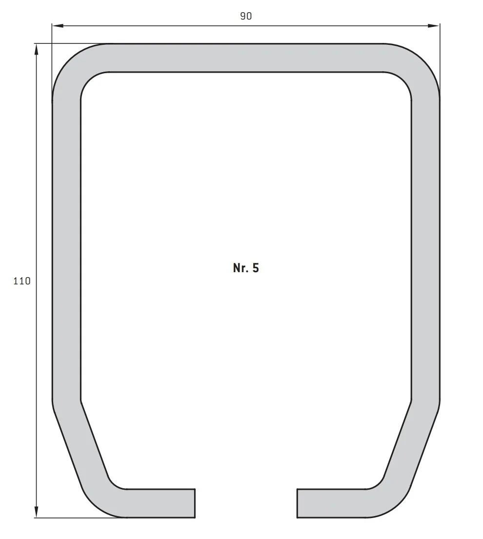 Sliding gate fitting 5 | Gate weight per leaf up to 2000 kg