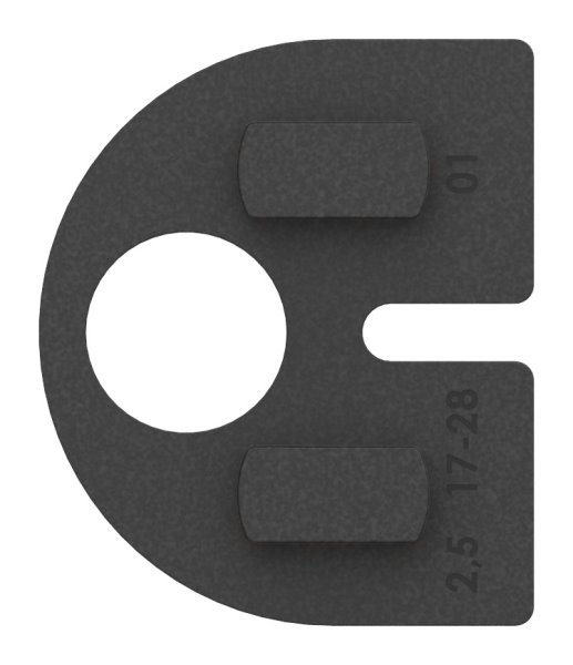 1 Paar Gummis zu Glasklemme 50x40x26 mm AbZ fuer 10-76 mm Glas VSG-10-2111.0ABZ