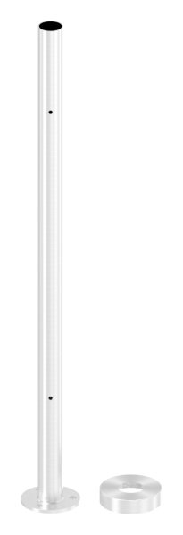 Gelaenderpfosten - fuer 4 Glasklemmen M8 - 180° versetzt - Laenge- 880 mm - V2A-14-0011.4