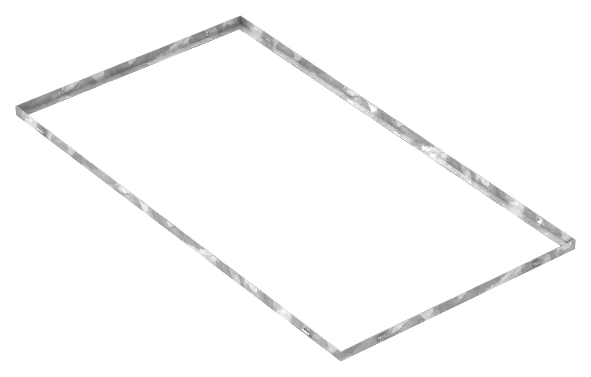 Zarge - Masse- 600x1100x23 mm - fuer Rosthoehe 20 mm - aus S235JR -St37-2- bandverzinkt-23-6011020.7