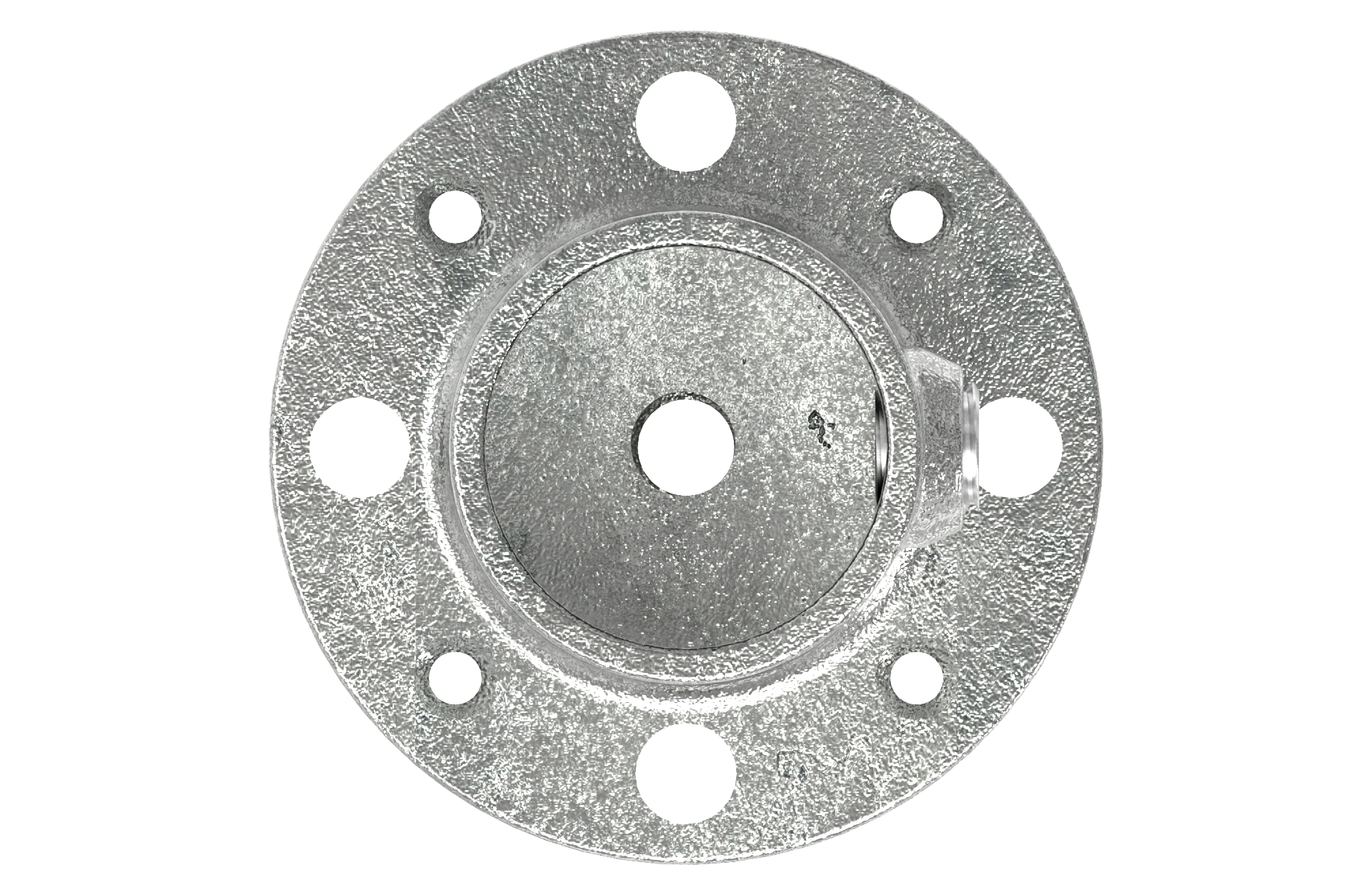 Rohrverbinder - Fussplatte Rund - 131KFD48 - 48-3 mm - 1 1-2- - Feuerverzinkt u. Elektrogalvanisiert-131KFD48