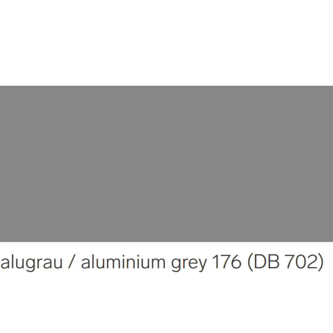 SCHUPPENPANZER-P Dickschicht 0731 alugrau 176 DB 702 2-5 l fuer Zaeune und STAHL-67-1056.8