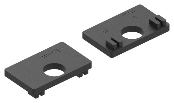 1 Paar Gummis zu Glasklemme 45x45x26 mm AbZ fuer 9-52 Glas VSG-10-3011.0ABZ