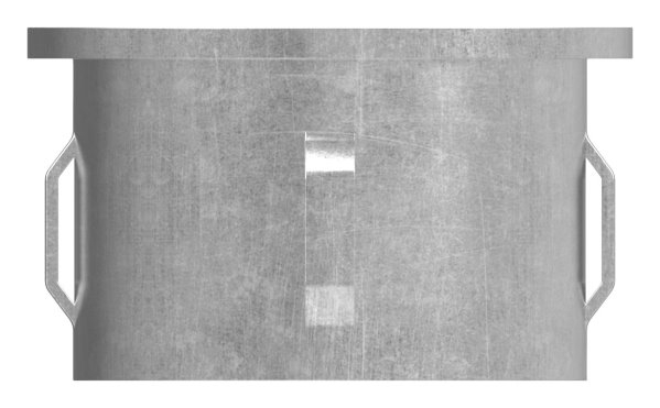 Stahlstopfen flach - mit M8 - fuer Rundrohr Ø 48-3x1-8-2-2 mm - Stahl S235JR- roh-30-2934.8