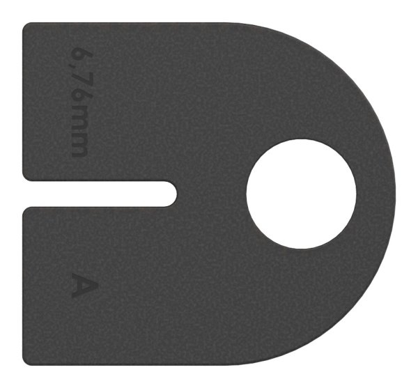 1 Paar Gummis zu Glasklemme 63x45x28 mm AbZ fuer 6-76 mm Glas VSG-10-2207ABZ.0