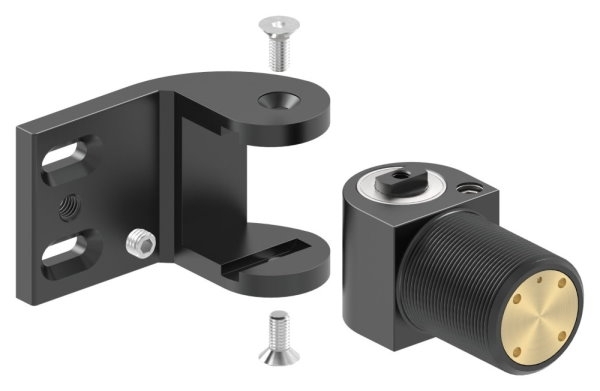 Torband 180° aus Aluminium selbstschliessend mit Stopp schraubbar ARTIKEL - 57 AT90 S-Anschraubversion-88-11180-57-AT90.S