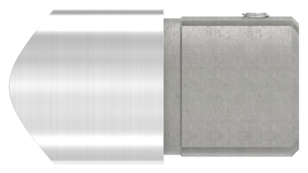 Winkelverbinder V2A Ø 42-4 mm auf 48-3 mm Anschluss oben Klemmschraube-11-3387.4