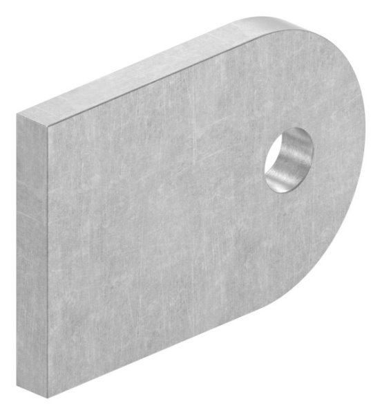 Anschweisslasche 60 x 40 x 6mm mit Rundloch 9mm-88-1154110-ST.L