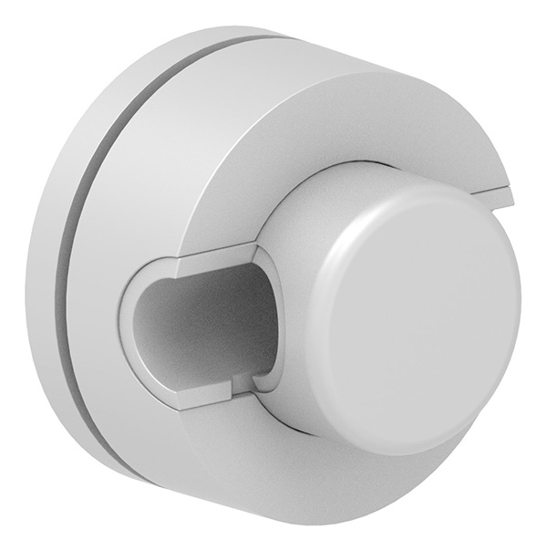 BRENK-fix® Halter Ø 50mm- Kunststoff- lichtgrau 4 Stueck-88-11BR-50LG.KS