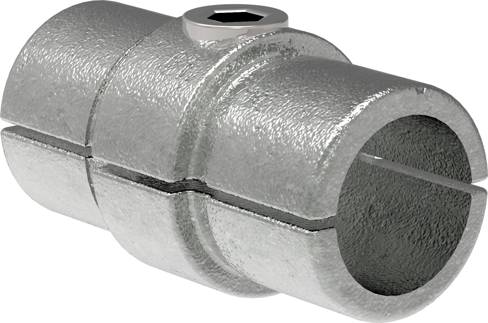 Rohrverbinder - Verbindungsstueck innen - 150C42 - 42-4 mm - 1 1-4- - Feuerverzinkt u. Elektrogalvanisiert-150C42