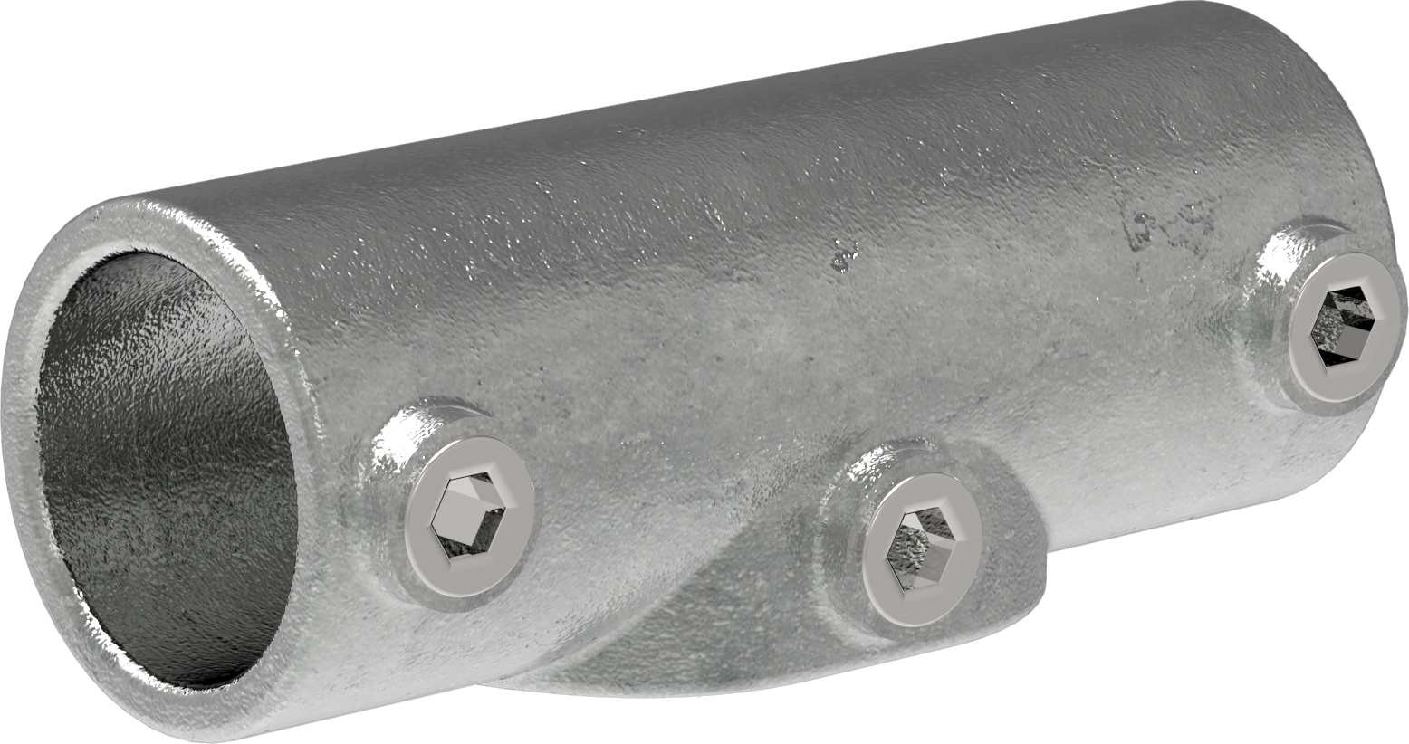 Rohrverbinder - T-Stueck 30-45° - 127C42 - 42-4 mm - 1 1-4- - Feuerverzinkt u. Elektrogalvanisiert-127C42