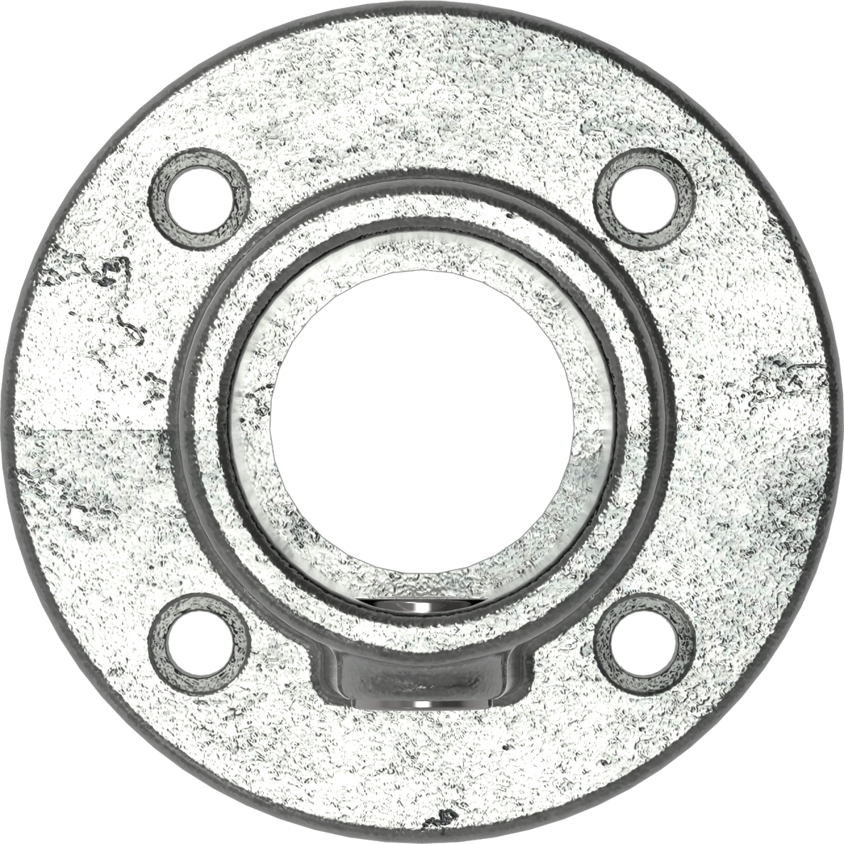 Rohrverbinder Wandbefestigung rund Ø 42-4 mm -1 1-4- - Temperguss verzinkt - 131C42-131C42
