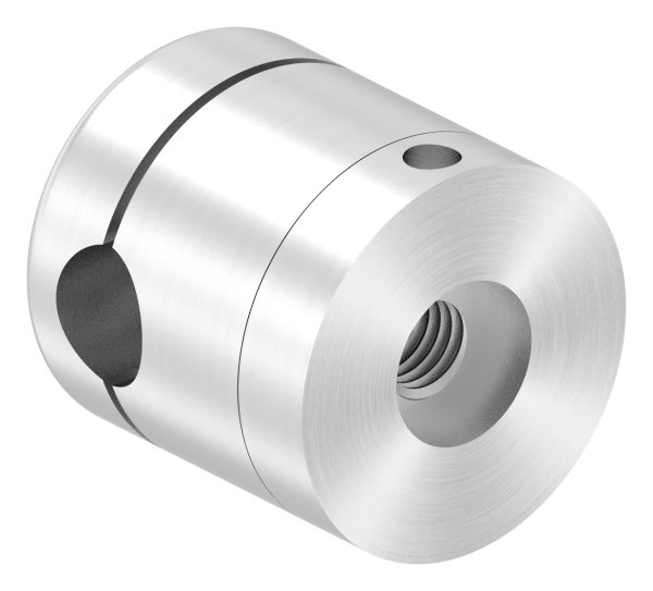 BRENK-fix® Grundhalter fuer Staebe Ø 12mm- ALU-88-11BR-R12M8.ALU