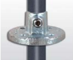 Rohrverbinder - Wandbefestigung rund mit Durchgangsbohrung - 131TC42 - 42-4 mm - 1 1-4- - Feuerverzinkt u. Elektrogalvanisiert-131TC42